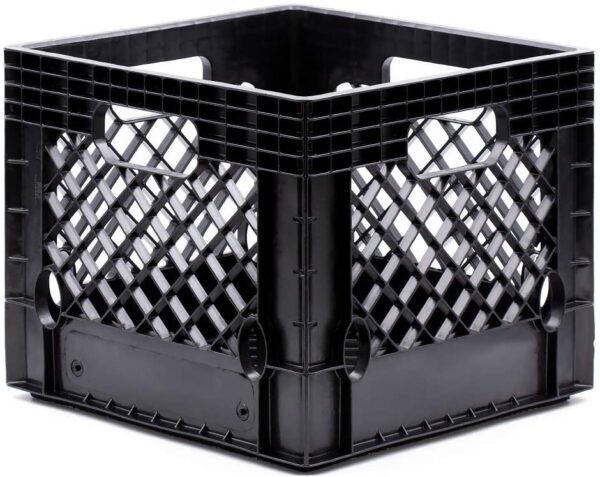 11" x 13" x 13" Black Milk Crate (Pack of 2) - Image 4