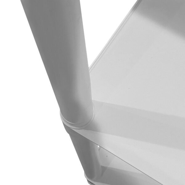 Juggernaut Storage 30"W x 14"D x 57.5"H 4-Shelf Resin Shelving Unit, 280 lb Capacity White - Image 3