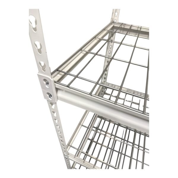 Juggernaut Storage 60"W x 24"D x 72"H 5-Shelf Steel Freestanding Shelves, White - Image 3