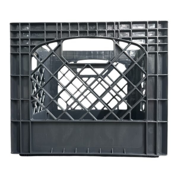 Juggernaut Storage 16QT Heavy-Duty Plastic Square Milk Crate Gray - Image 2